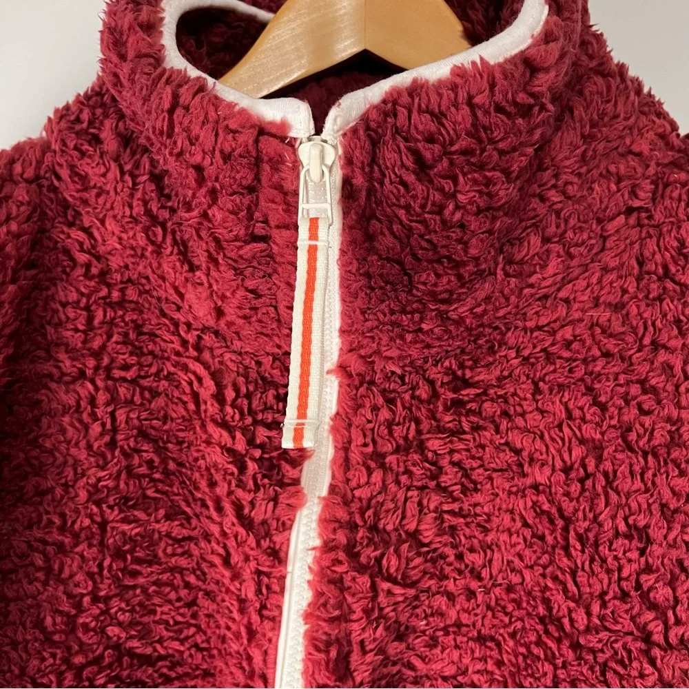 NWT Anthropologie Annette Sherpa Pullover Sweater 1/4 zip Cozy w/pockets XL